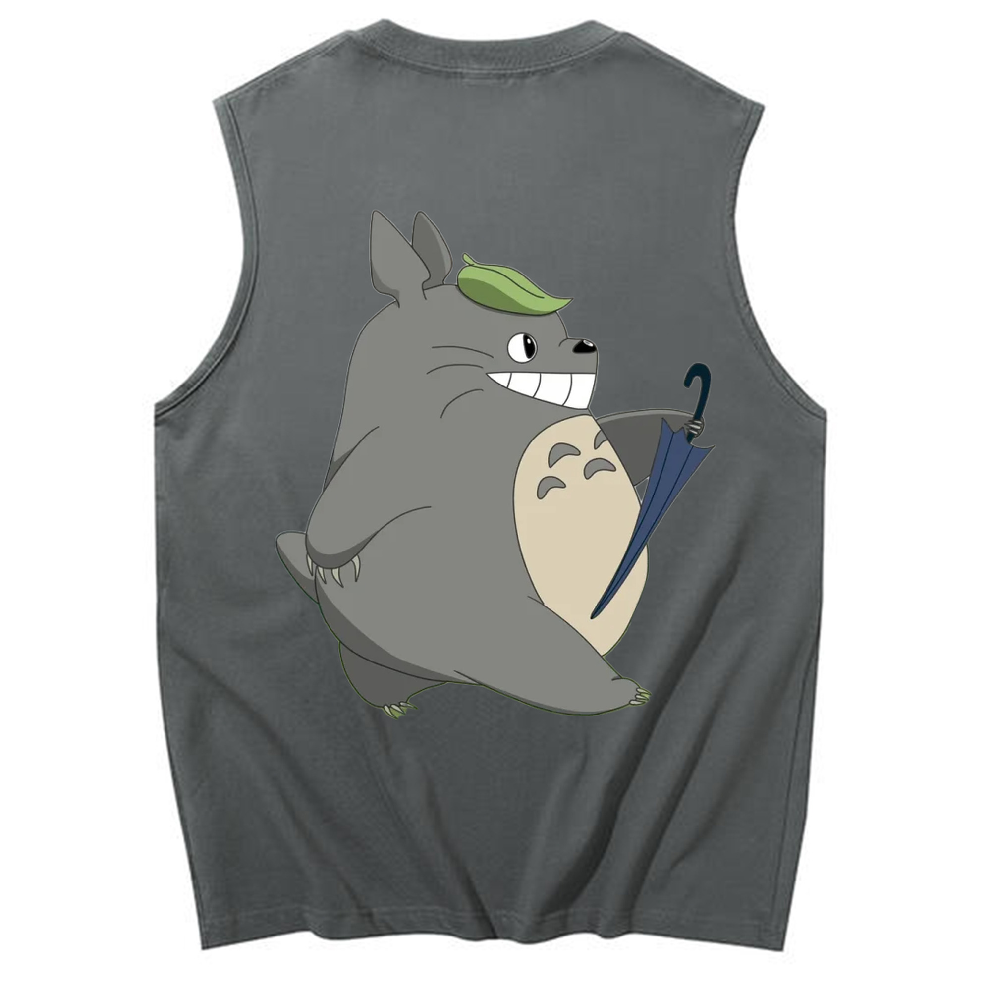 （画像用） となりのトトロ 草壁メイ 草壁サツキ My Neighbor Totoro Satsuki Kusakabe Mei Kusakabe コットン100％タンクトップ（背面プリント）